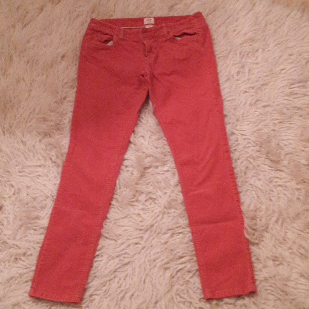 Corduroy Red Jeans sz 11 Mossimo